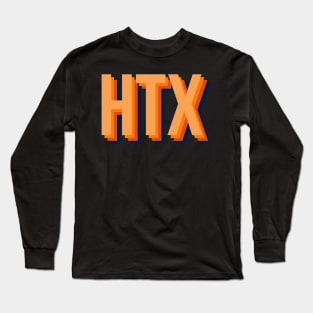 HTX in orange Long Sleeve T-Shirt